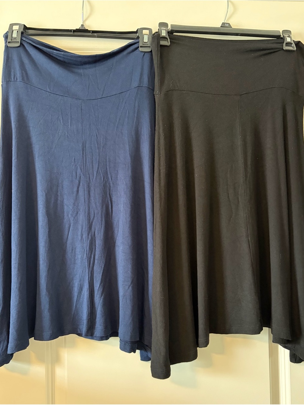 Popana Two-Pack Midi Skirts in Navy and Black - Picture 2 of 7